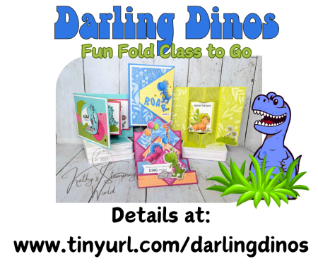 Do you like fun folds and cuteness?  Check-out the new Darling Dinos class!